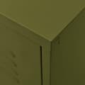 Miniatyrbild 3 av 11: vidaXL Tv-bänk olivgrön 105x35x50 cm stål