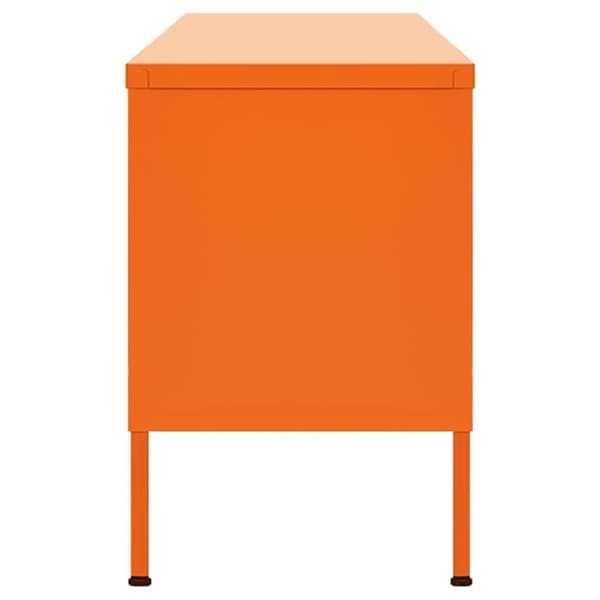 vidaXL TV-benk oransje 105x35x50 cm stål