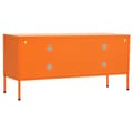 Miniatyrbilde 6 av 11: vidaXL TV-benk oransje 105x35x50 cm stål