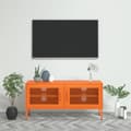 Miniatyrbilde 11 av 11: vidaXL TV-benk oransje 105x35x50 cm stål