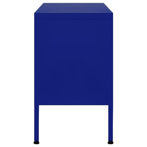 vidaXL TV-benk marineblå 105x35x50 cm stål