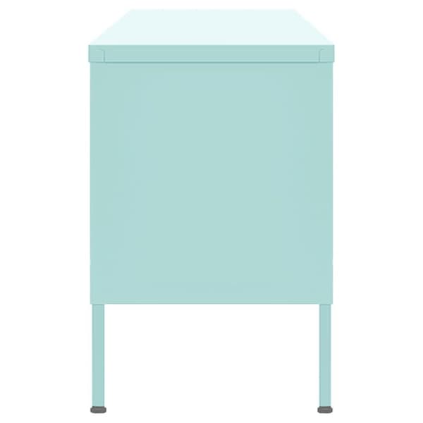 vidaXL Tv-bänk mintgrön 105x35x50 cm stål
