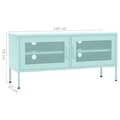 Miniatyrbild 9 av 11: vidaXL Tv-bänk mintgrön 105x35x50 cm stål