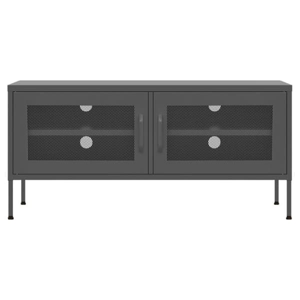 vidaXL TV-benk antrasitt 105x35x50 cm stål