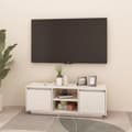 Miniatyrbilde 3 av 10: vidaXL TV-benk 110x30x40 cm heltre furu hvit