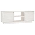 Miniatyrbilde 1 av 10: vidaXL TV-benk 110x30x40 cm heltre furu hvit
