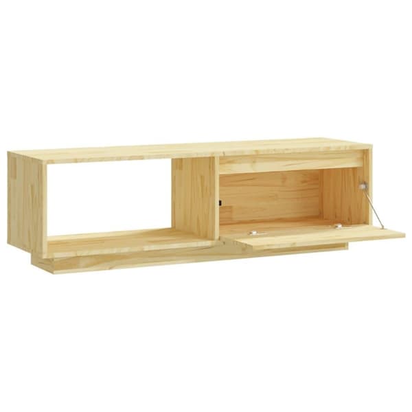 vidaXL TV-benk 110x30x33,5 cm heltre furu