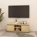 Miniatyrbilde 3 av 10: vidaXL TV-benk 110x30x40 cm heltre furu