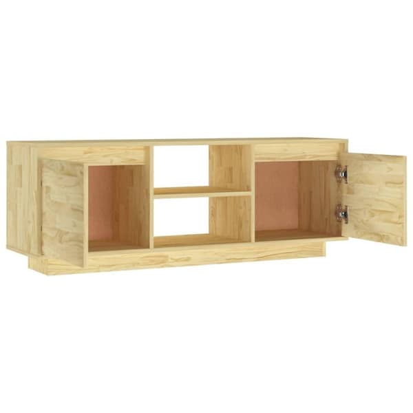 vidaXL tv-bord 110x30x40 cm massivt fyrretræ