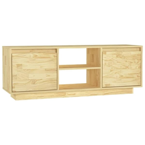 vidaXL tv-bord 110x30x40 cm massivt fyrretræ