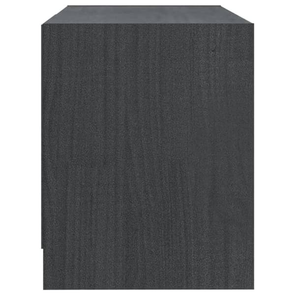 vidaXL TV-benk 80x31x39 cm heltre furu grå