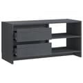 Miniatyrbilde 9 av 11: vidaXL TV-benk 80x31x39 cm heltre furu grå