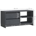 Miniatyrbilde 11 av 11: vidaXL TV-benk 80x31x39 cm heltre furu grå