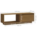 Pikkukuva 10 / 11: vidaXL TV-taso hunajanruskea 110x30x33,5 cm täysi mänty