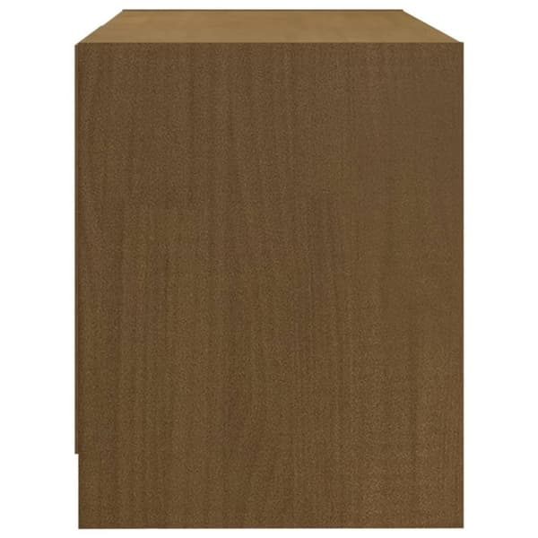 vidaXL TV-benk 80x31x39 cm heltre furu honningbrun