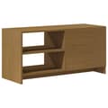 Miniatyrbilde 8 av 11: vidaXL TV-benk 80x31x39 cm heltre furu honningbrun