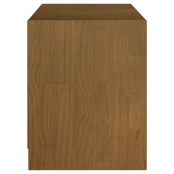 vidaXL TV-benk honningbrun 104x33x41 cm heltre furu