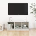 Miniatyrbild 3 av 10: vidaXL TV-bänk vit 104x33x41 cm massiv furu