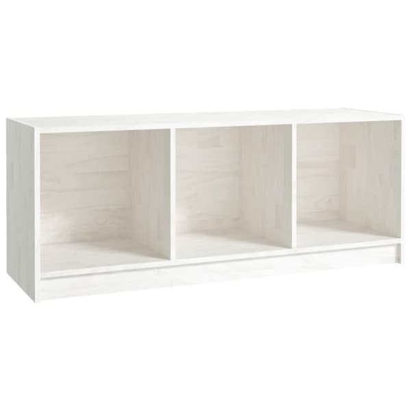 vidaXL TV-benk 104x33x41 cm heltre furu hvit