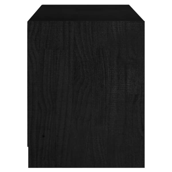 vidaXL TV-benk svart 104x33x41 cm heltre furu