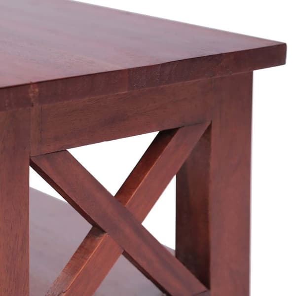 vidaXL tv-skab 115x30x40 cm massivt mahognitræ brun