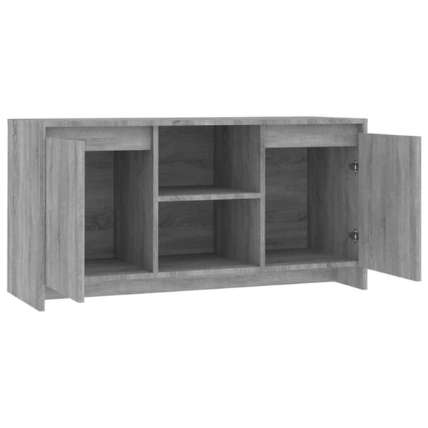 vidaXL TV-benk grå sonoma eik 102x37,5x52,5 cm konstruert tre