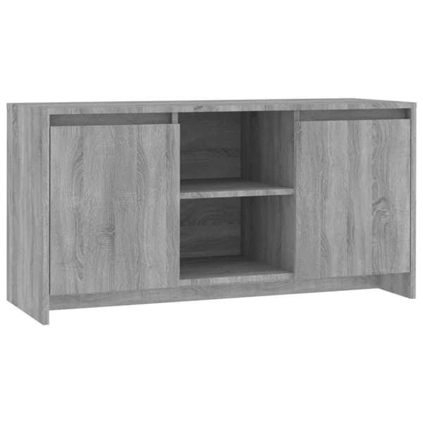 vidaXL TV-benk grå sonoma eik 102x37,5x52,5 cm konstruert tre