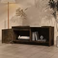 Miniatyrbilde 3 av 10: vidaXL TV-benk røkt eik 90x35x40 cm sponplate
