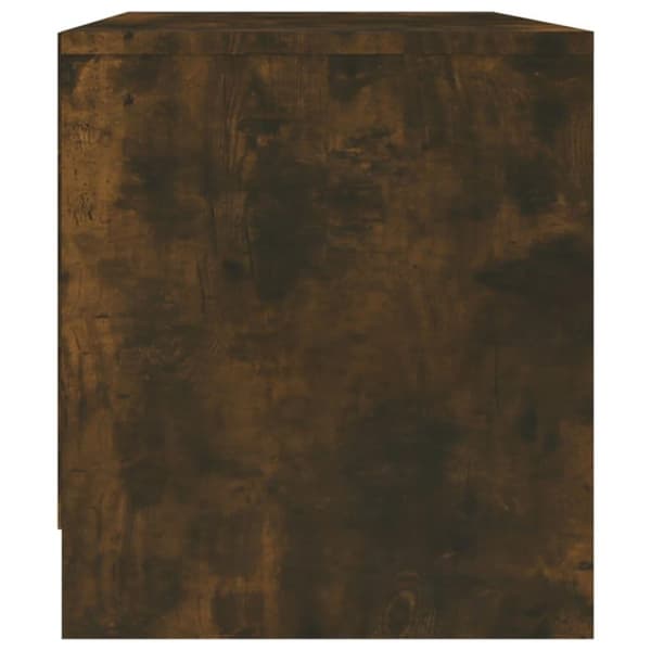 vidaXL TV-benk røkt eik 90x35x40 cm sponplate