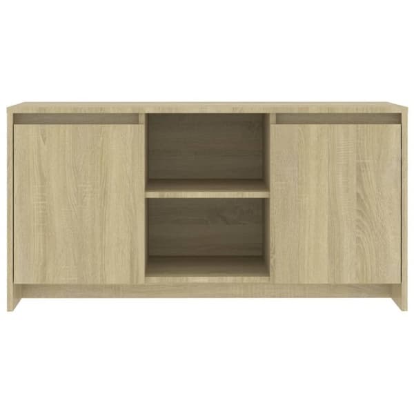 vidaXL tv-bord 102x37,5x52,5 cm konstrueret træ sonoma-eg
