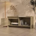 Miniatyrbilde 3 av 10: vidaXL TV-benk sonoma eik 90x35x40 cm sponplate