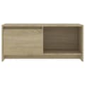 Miniatyrbilde 5 av 10: vidaXL TV-benk sonoma eik 90x35x40 cm sponplate