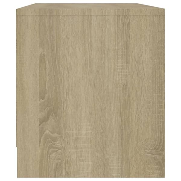 vidaXL TV-benk sonoma eik 90x35x40 cm sponplate