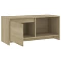 Miniatyrbilde 7 av 10: vidaXL TV-benk sonoma eik 90x35x40 cm sponplate