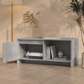 Miniatyrbilde 3 av 10: vidaXL TV-benk betonggrå 90x35x40 cm sponplate