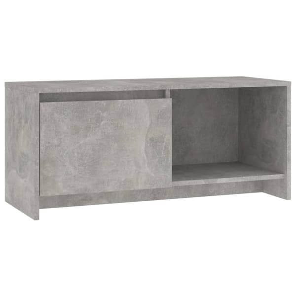 vidaXL TV-benk betonggrå 90x35x40 cm sponplate