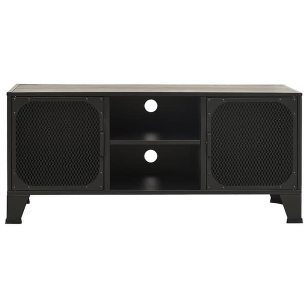vidaXL TV-skåp grå 105x36x47 cm metall och MDF