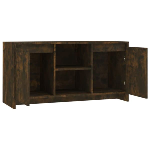 vidaXL TV-bänk rökig ek 102x37,5x52,5 cm spånskiva