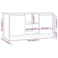 Miniatyrbillede 8 af 11: vidaXL tv-bord 102x37,5x52,5 cm spånplade røget egetræsfarve