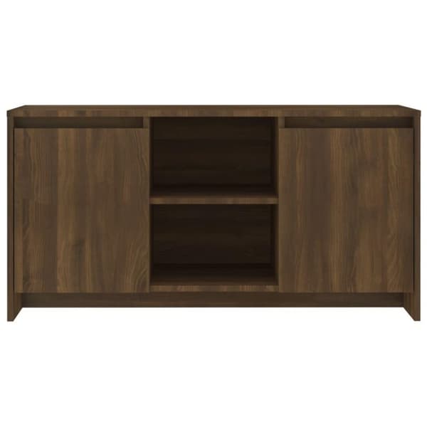 vidaXL tv-bord 102x37,5x52,5 cm spånplade brun egetræsfarve