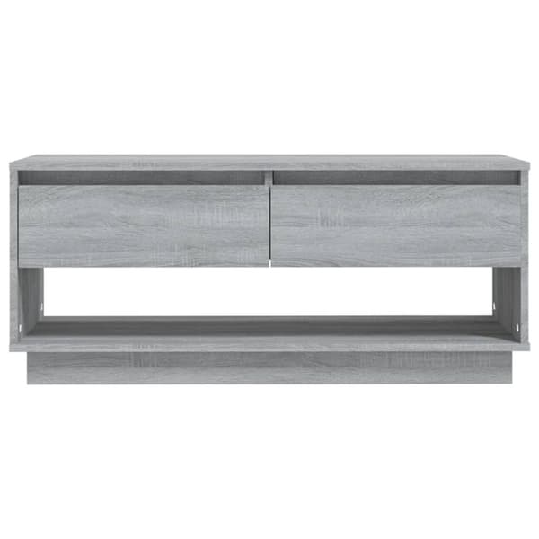 vidaXL TV-benk grå sonoma eik 102x41x44 cm sponplate