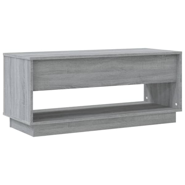 vidaXL TV-benk grå sonoma eik 102x41x44 cm sponplate