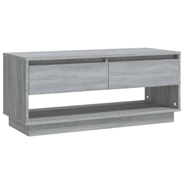 vidaXL TV-benk grå sonoma eik 102x41x44 cm sponplate