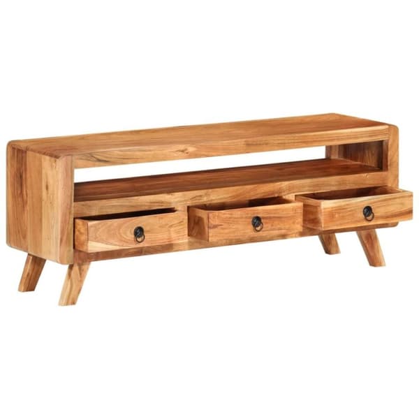 vidaXL TV-benk 110x30x40 cm heltre akasie