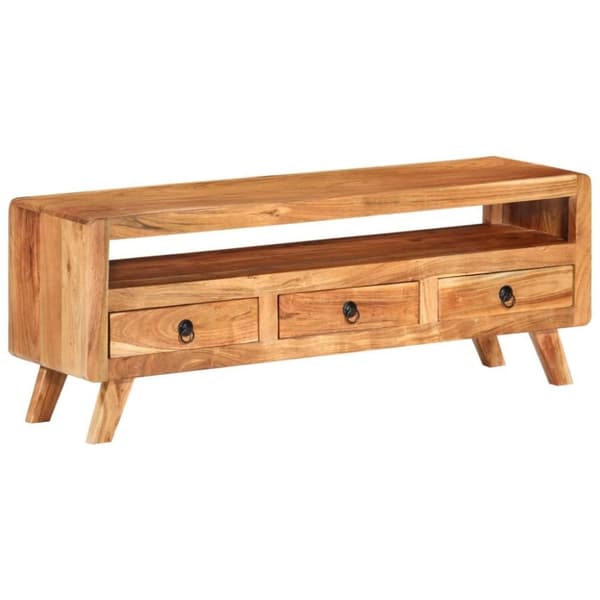 vidaXL TV-benk 110x30x40 cm heltre akasie