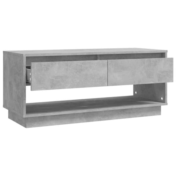 vidaXL tv-bord 102x41x44 cm spånplade betongrå