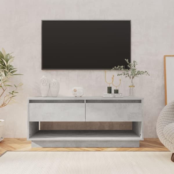 vidaXL tv-bord 102x41x44 cm spånplade betongrå
