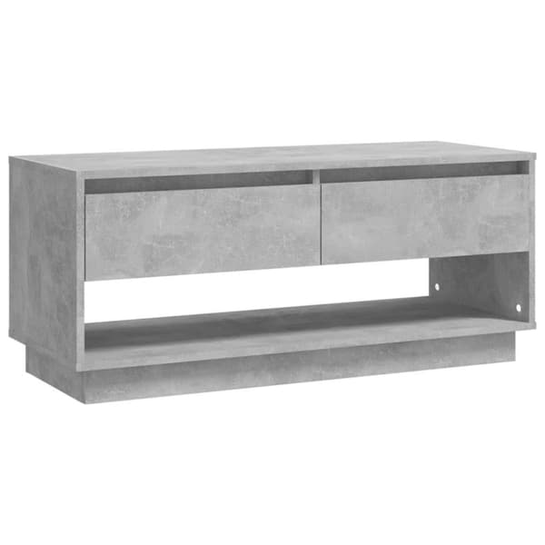 vidaXL tv-bord 102x41x44 cm spånplade betongrå