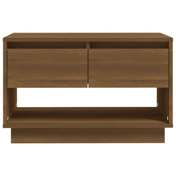 vidaXL TV-benk brun eik 70x41x44 cm sponplate