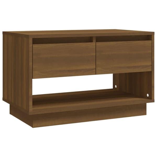 vidaXL TV-benk brun eik 70x41x44 cm sponplate